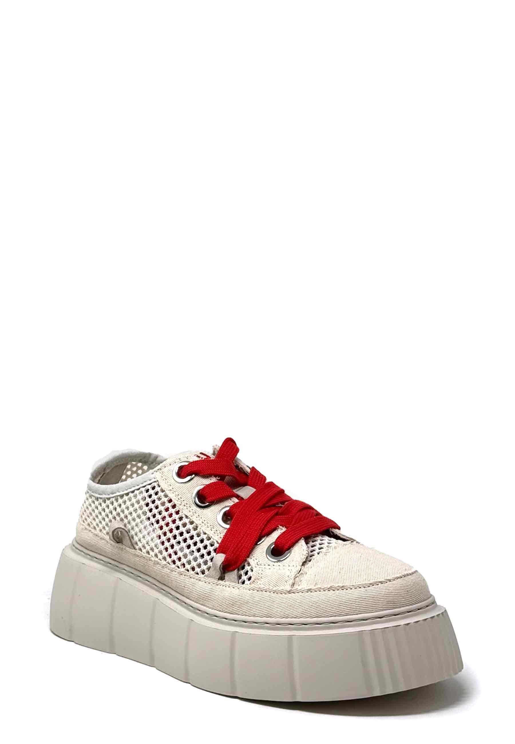 Matilda Sneaker | Cream Net