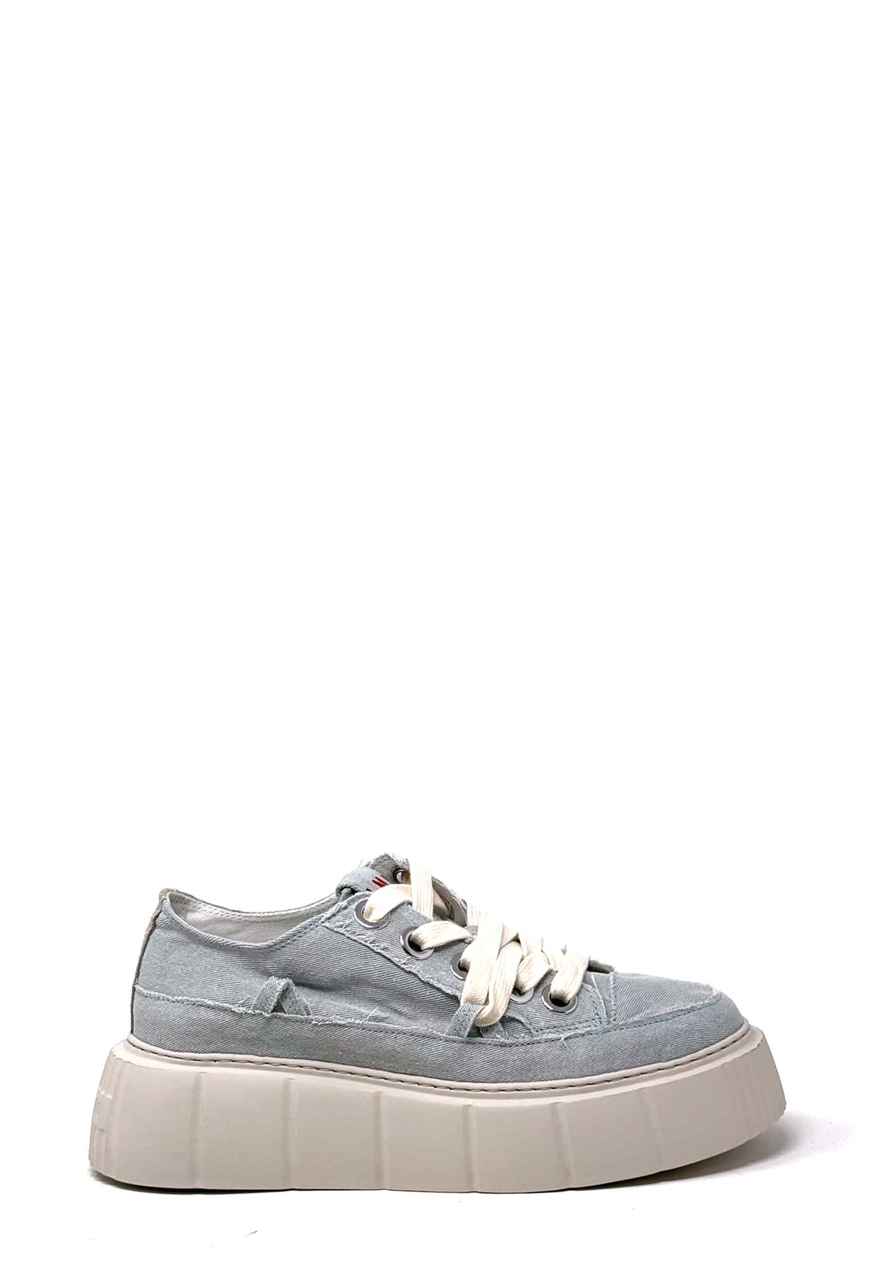 Matilda Sneaker | Frayed Denim