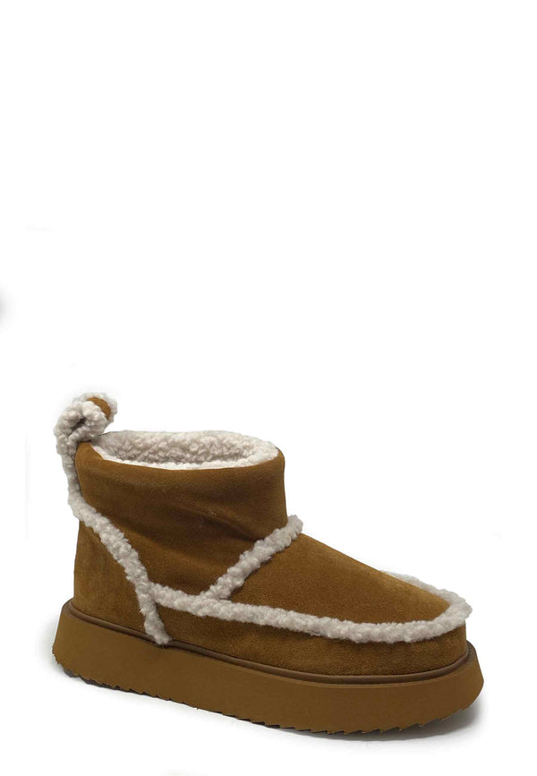 Shearling Micro Boot | Brown
