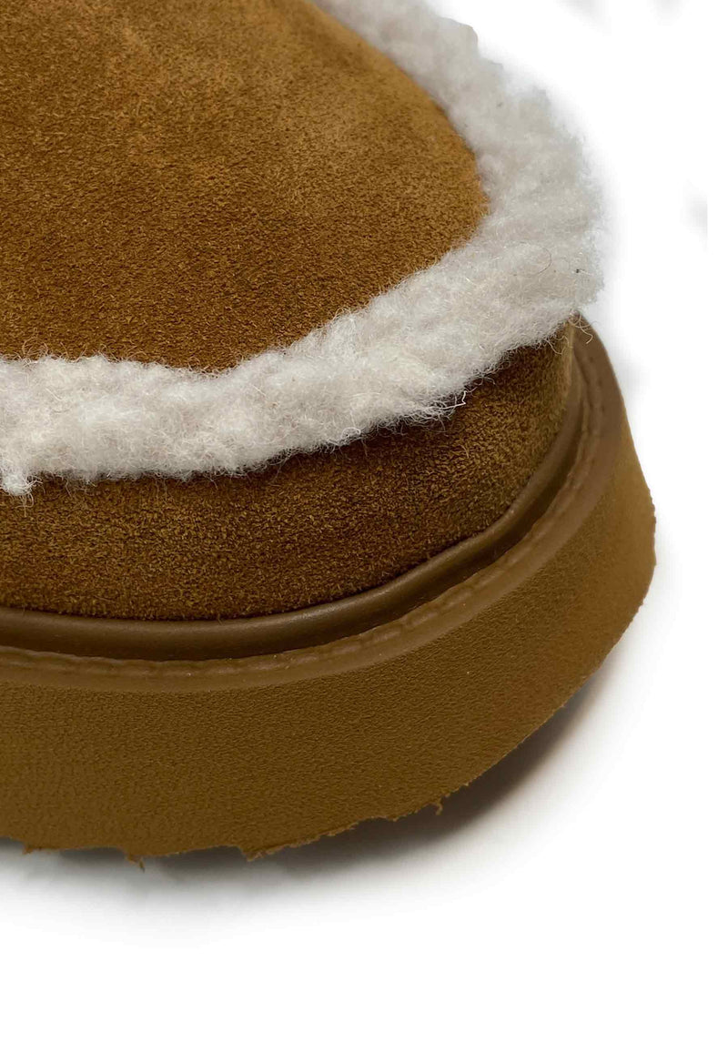 Shearling Micro Boot | Brown