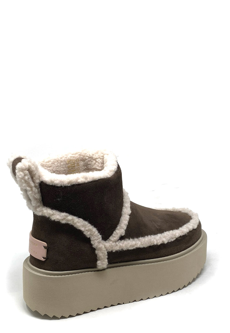 75204 Classic Low Boot Coccinelle x Inuikii | Brown Shearling