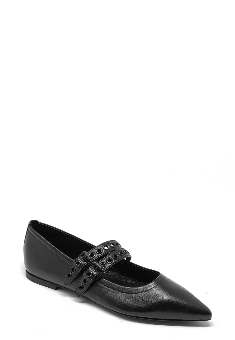 Greta Ballerina | Black Nappa