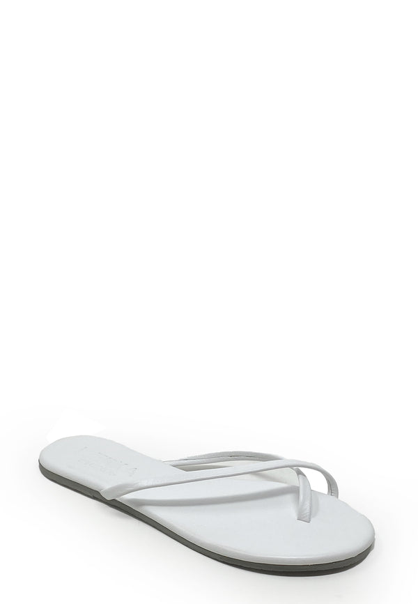 String toe separator mules | White