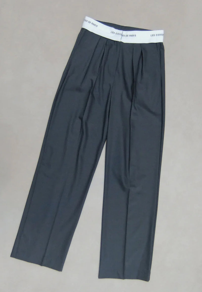 30-028 Bundfaltenhose | Steel Grey