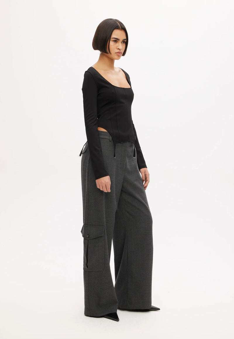 30-023 Cargohose | Grey Melange