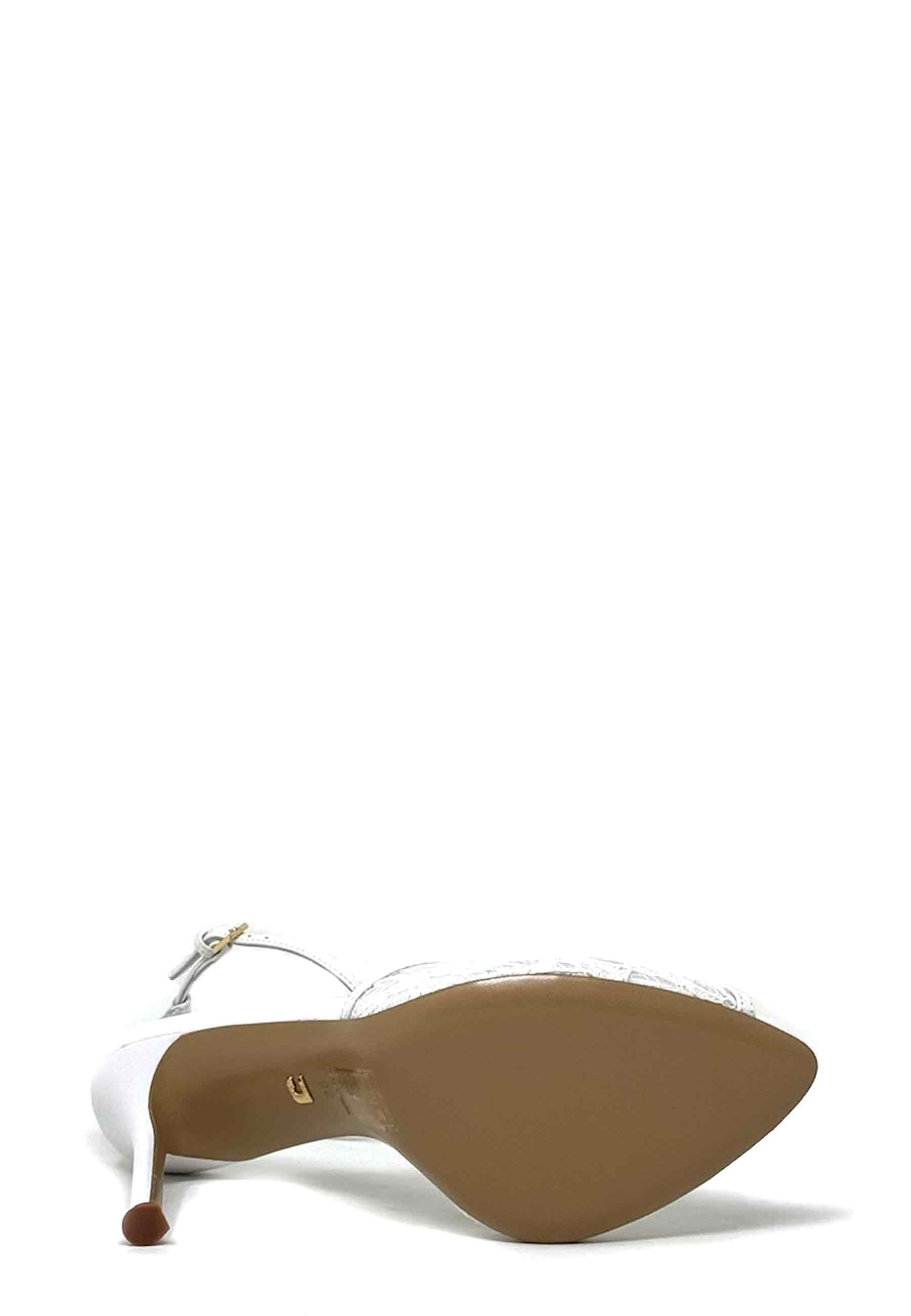 005Z78BK Heel Sandale | Blanco
