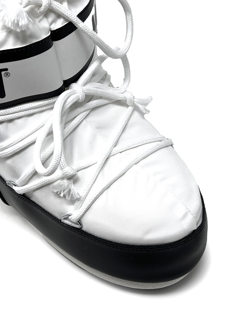 Ikon lav nylonstøvle | hvid