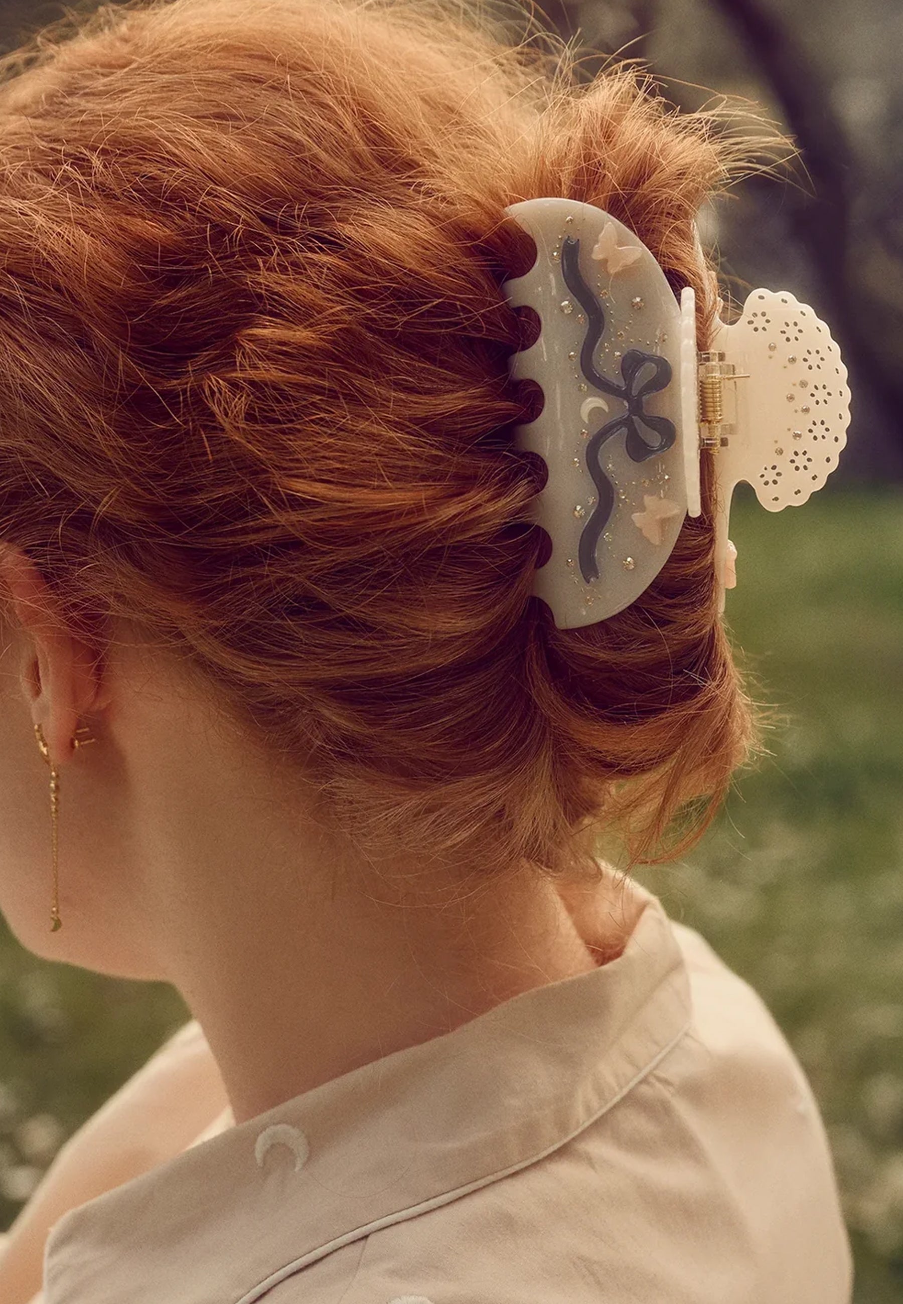 Desiree hårspænde | Off White