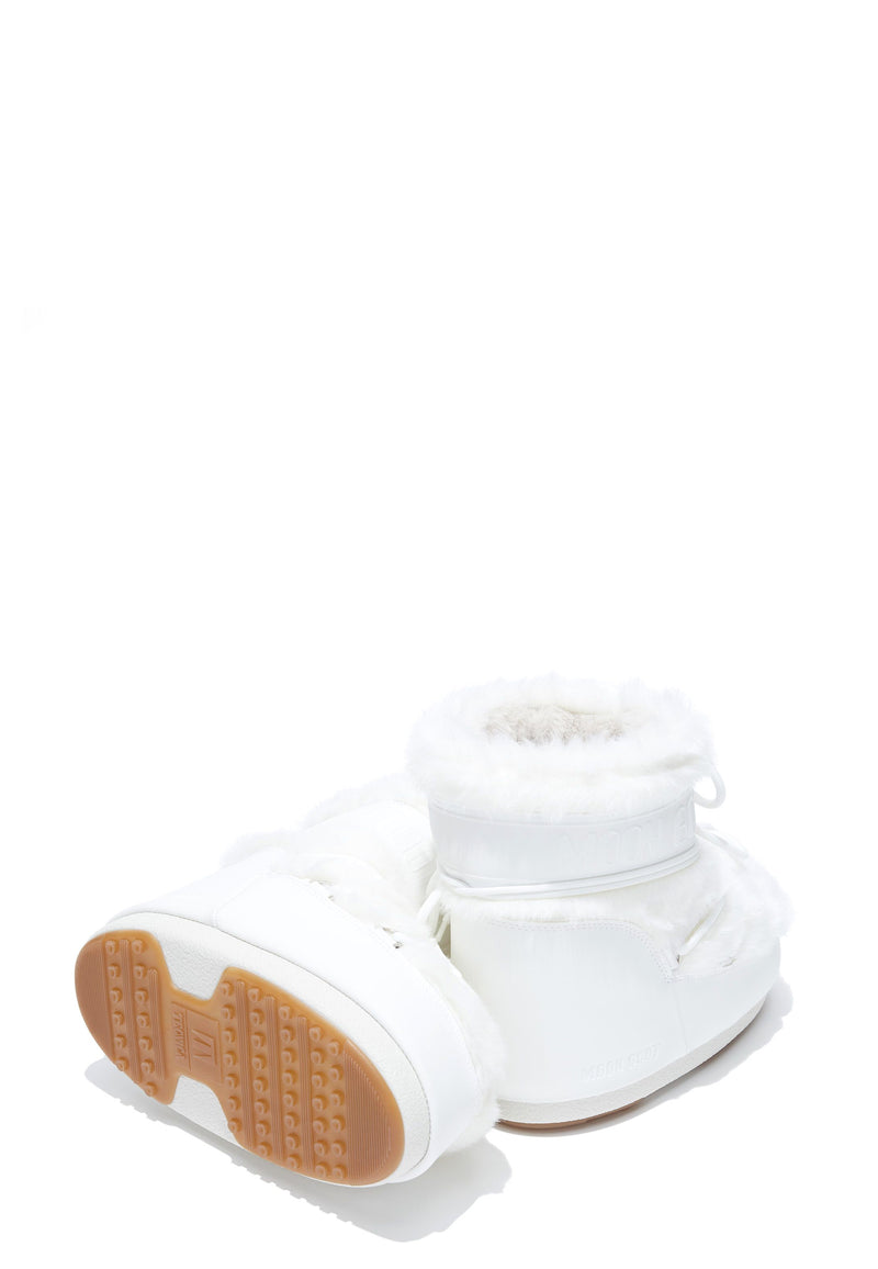 Icon Low Faux Fur Boot | White