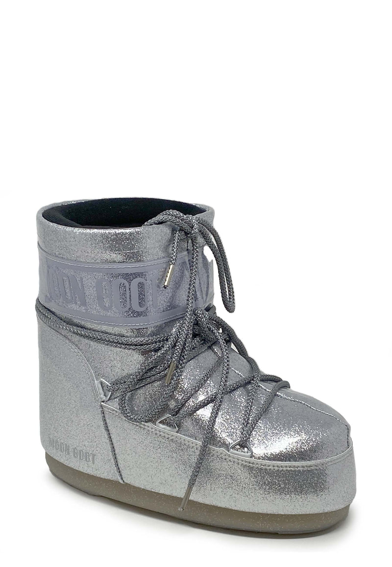 Ikon Lav Glitter Boot | Sølv