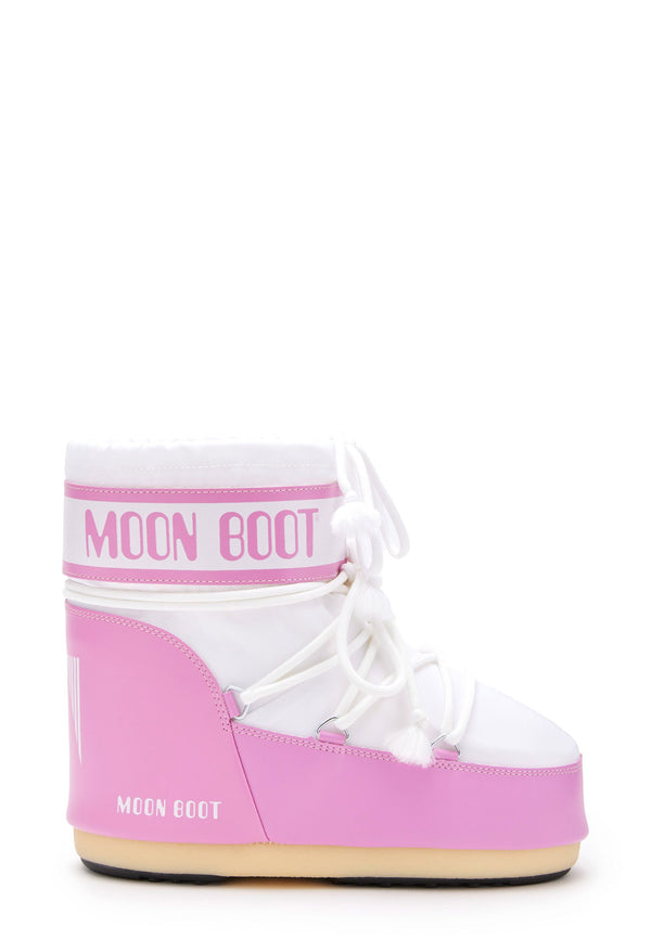 Icon Low Nylon Boot | Pink White