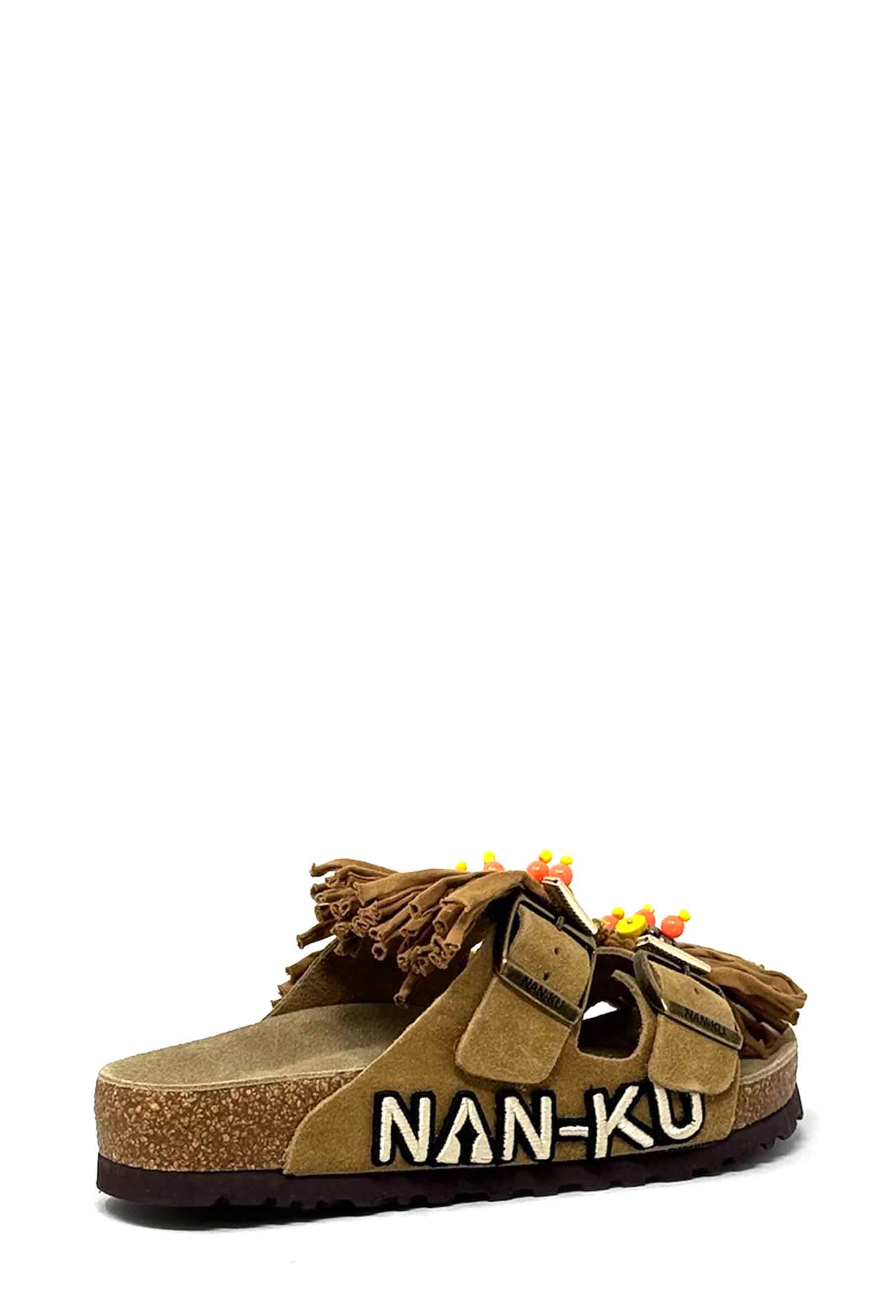 EBK-03 Fransen Pantolette | Camel