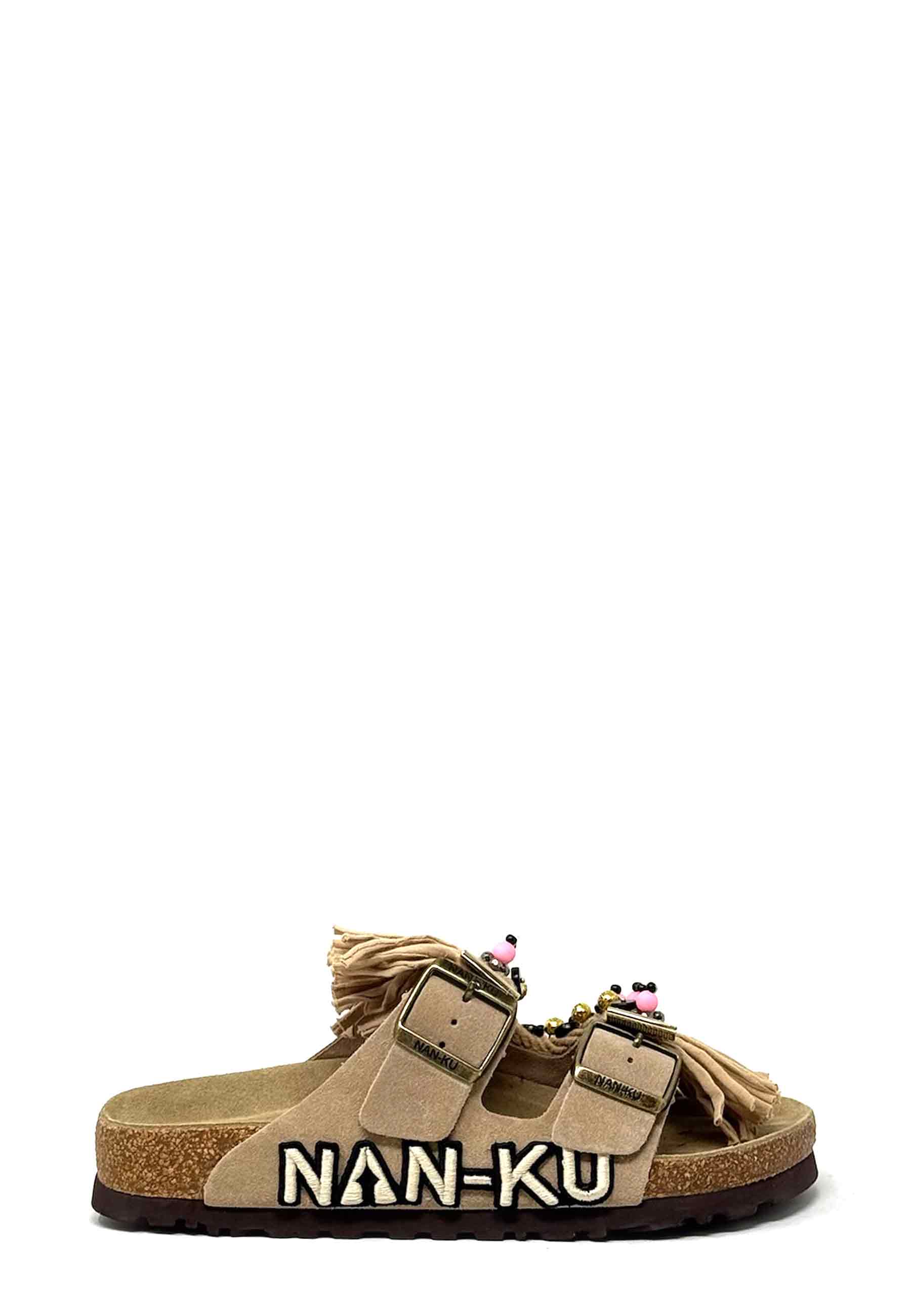 EBK-03 Fransen Pantolette | Beige