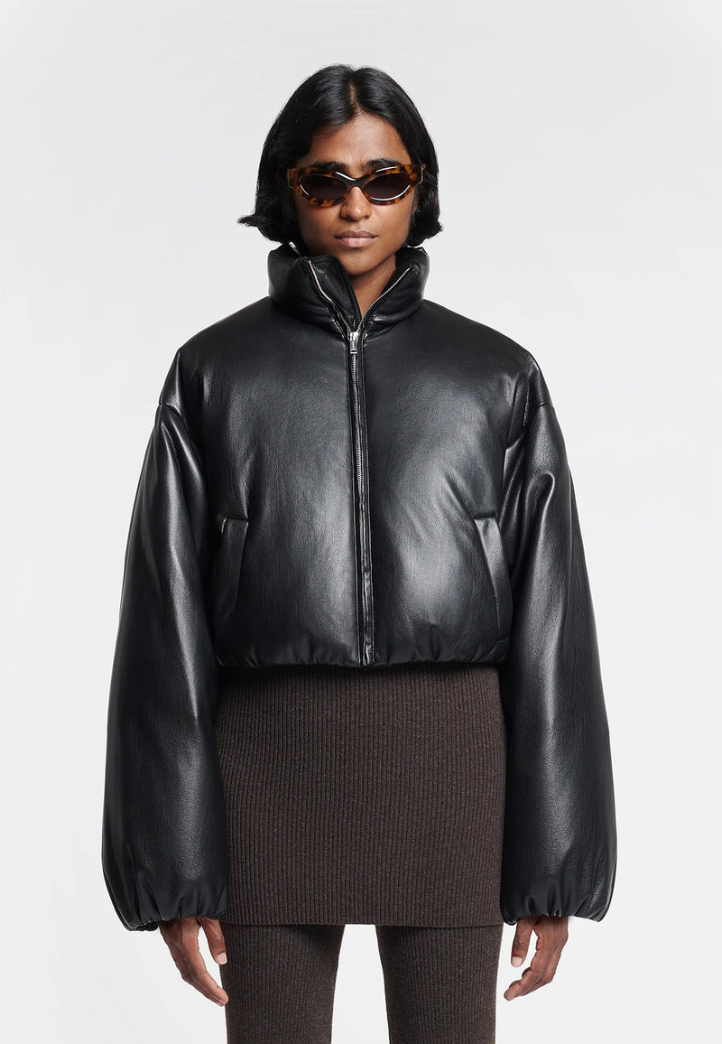 Nanushka Lilima puffer jacket Black ingla concept store