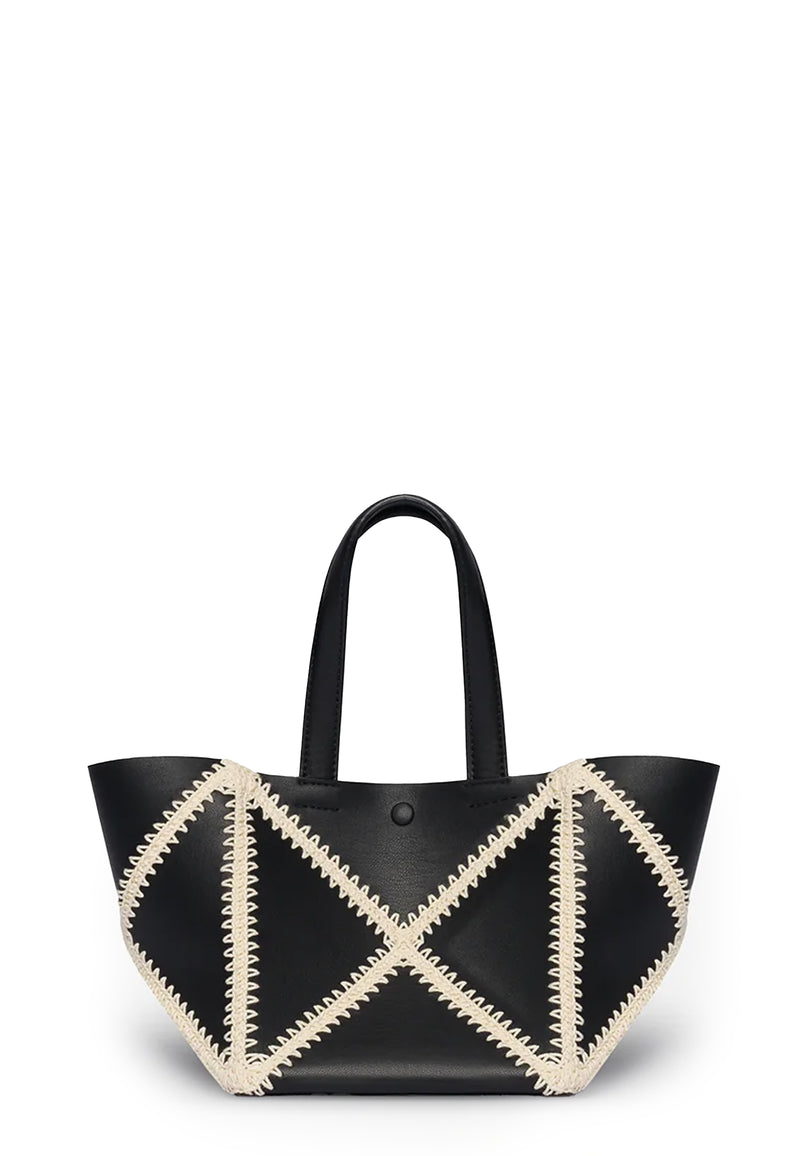 Origami Mini Bag | Black Cream