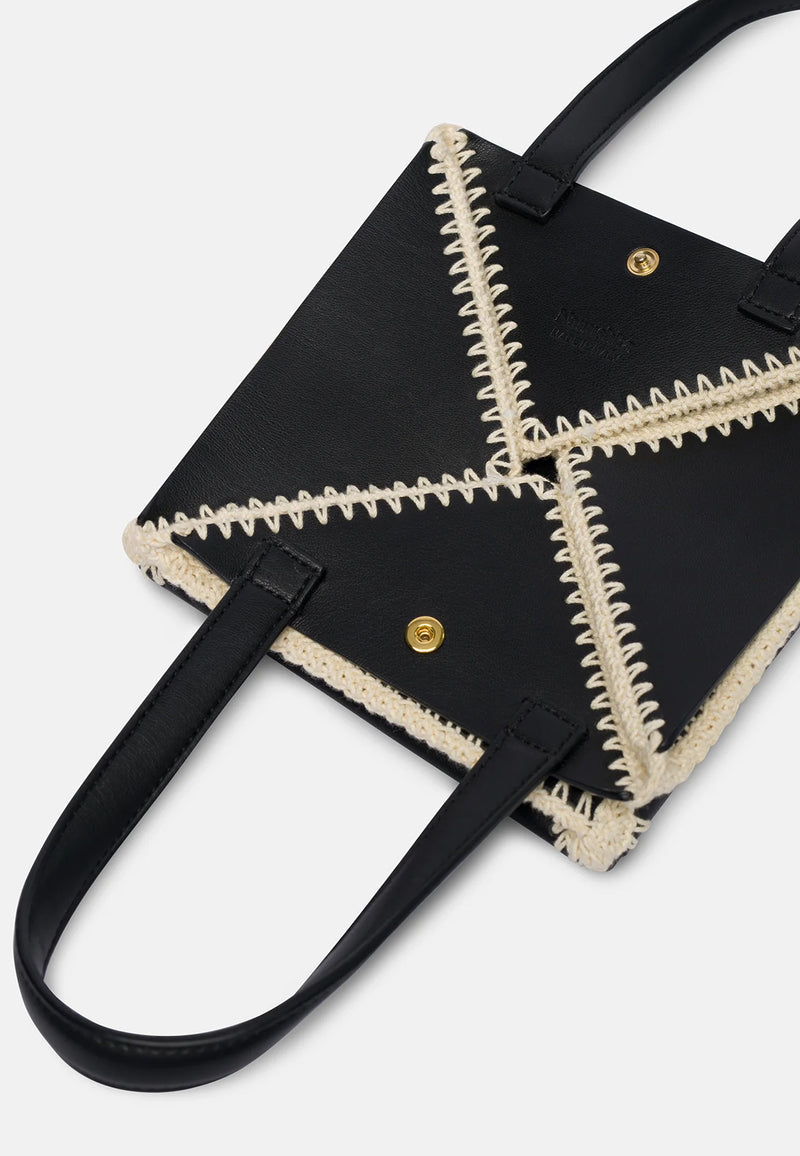 Origami Mini Tasche | Black Cream