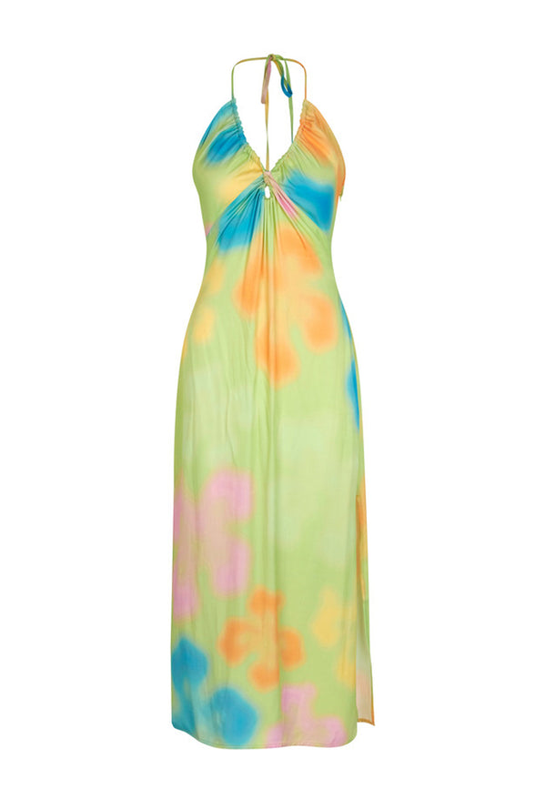 20667 Alexi Midi Dress | Lime Flower