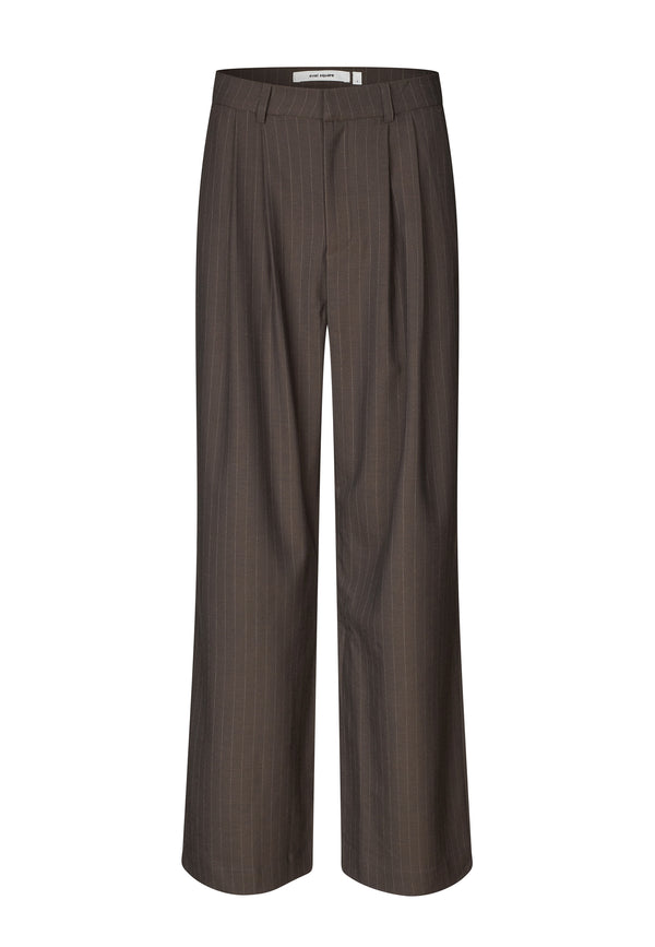 Bonnie Pants | Dark Brown Pinstripe