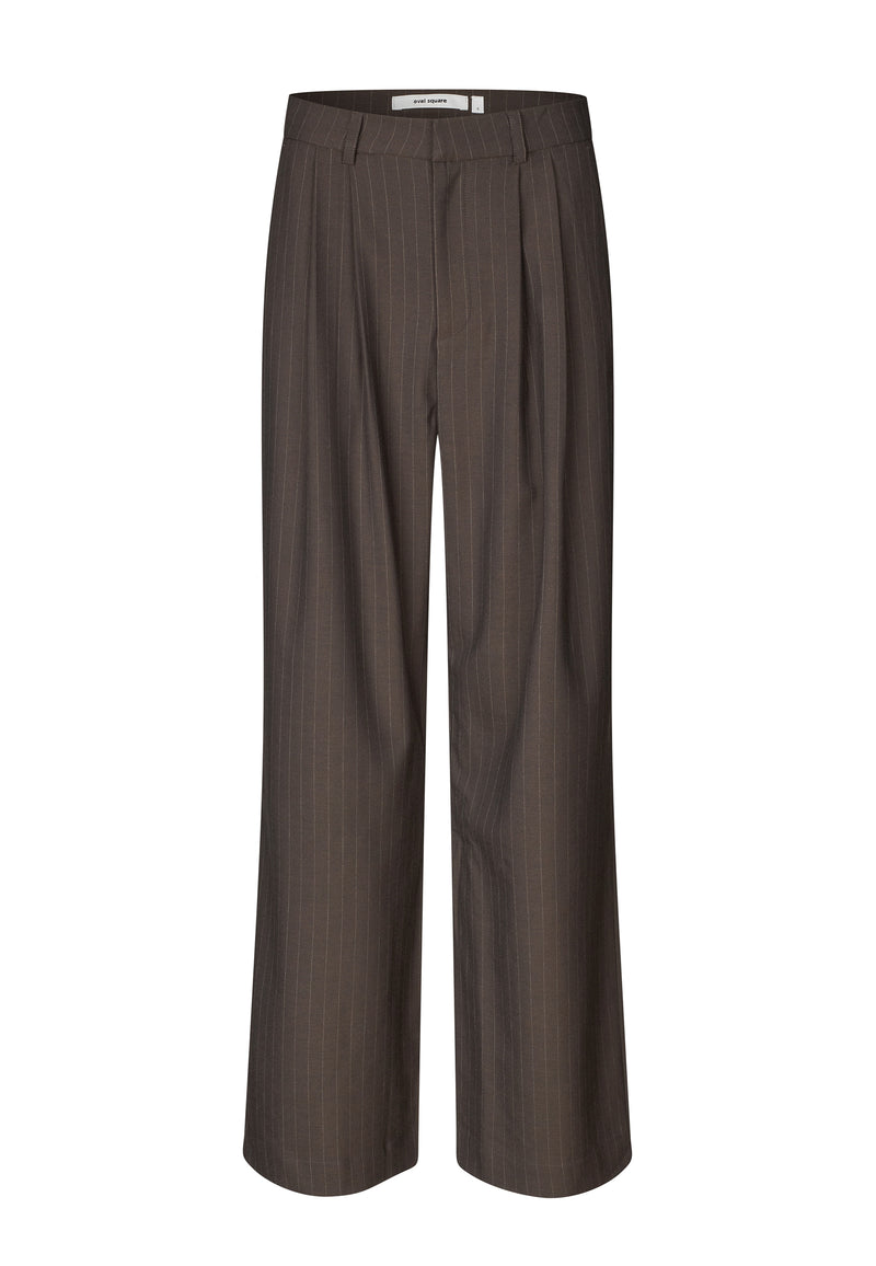 Bonnie Hose | Dark Brown Pinstripe