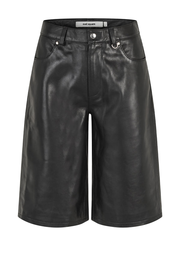 Deep Leather Shorts | Black