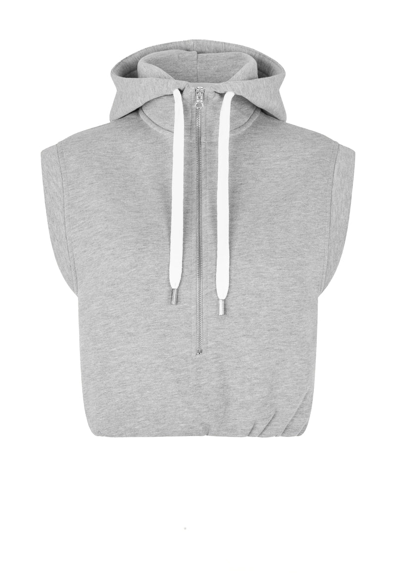 Jamie sweat vest | Gray melange