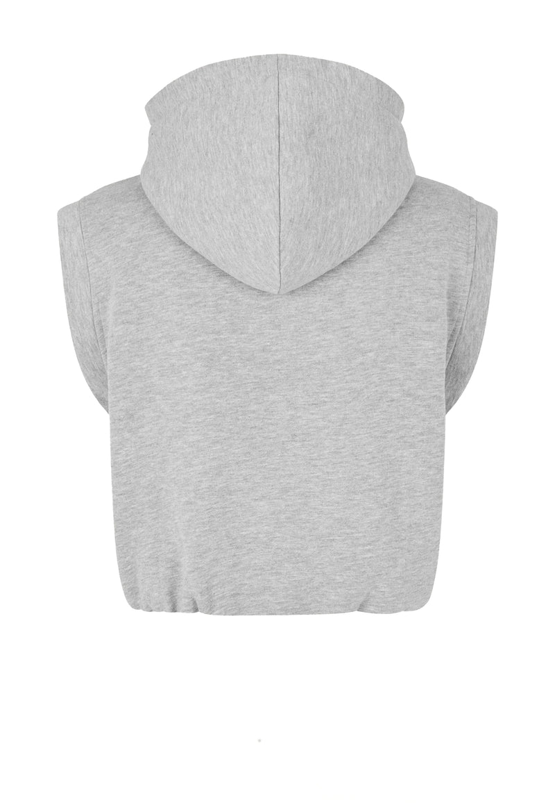 Jamie sweat vest | Gray melange