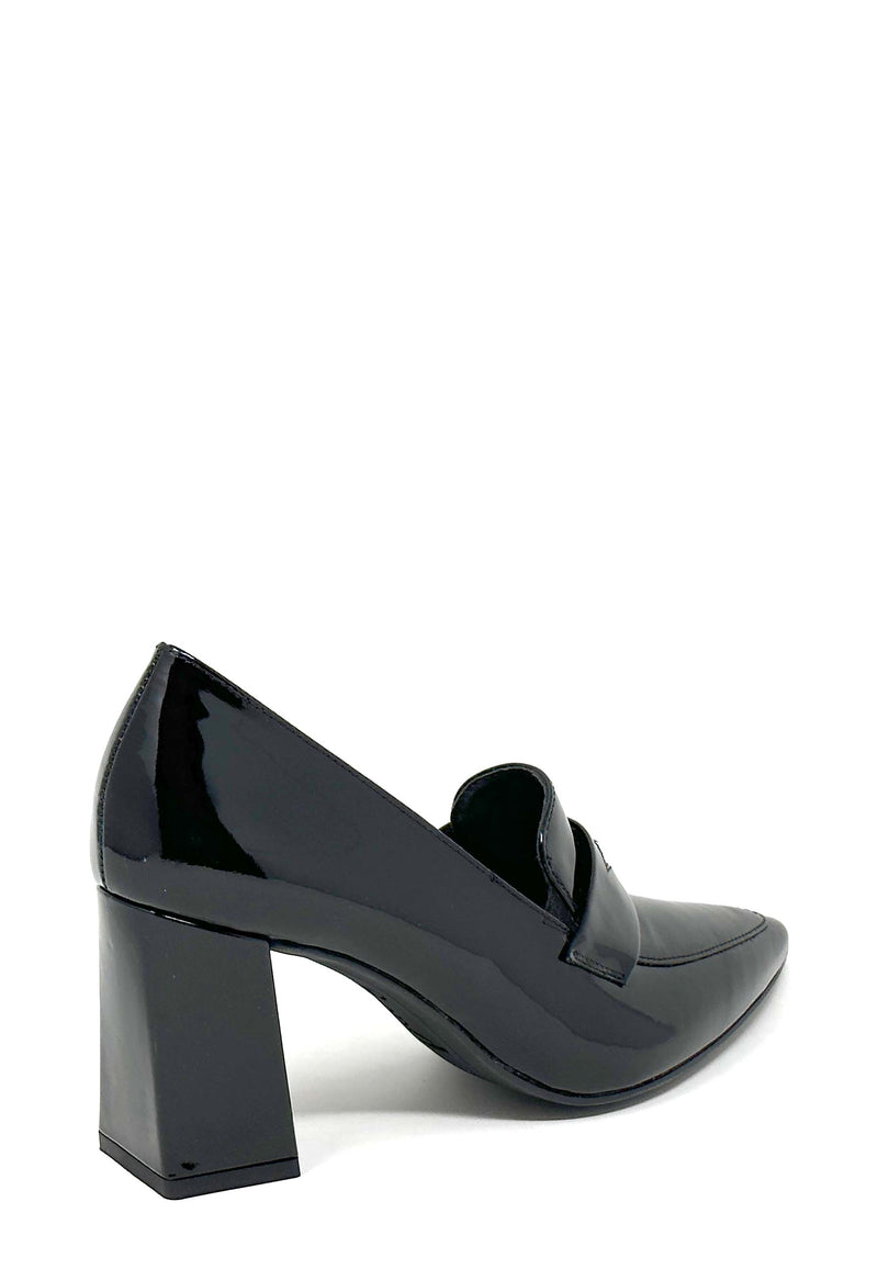 3811 high heel loafers | Black