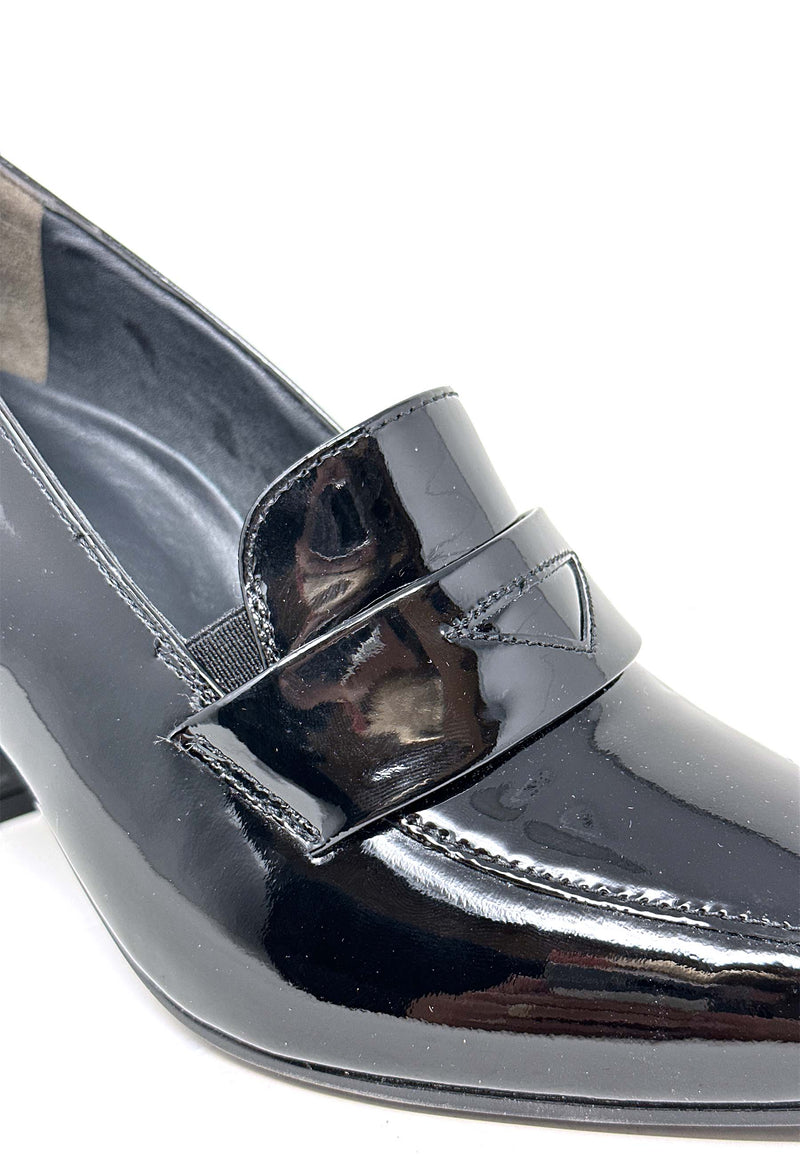 3811 high heel loafers | Black