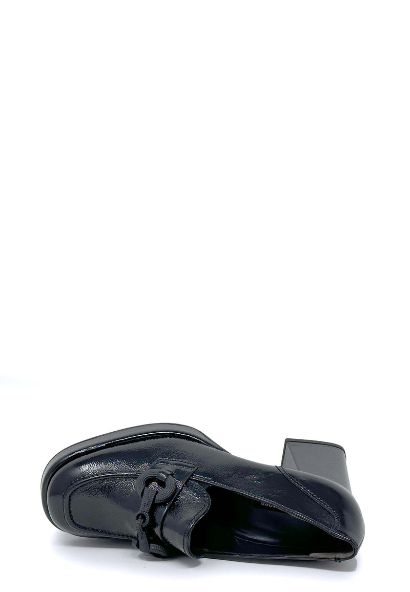 3813 high heel loafers | Black