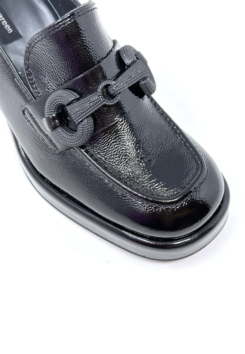 TREND – TAUPE high heel moccasins with platform | miMaO ®