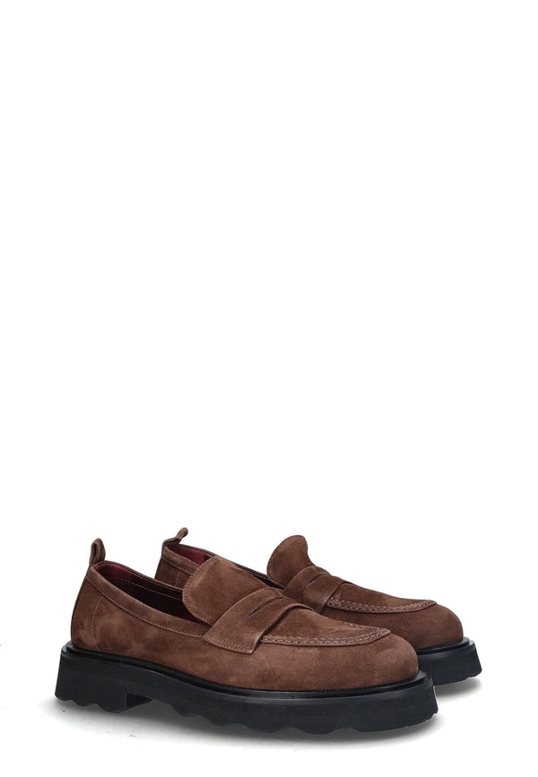 2205G Nicky Loafer | Espresso Camoscio