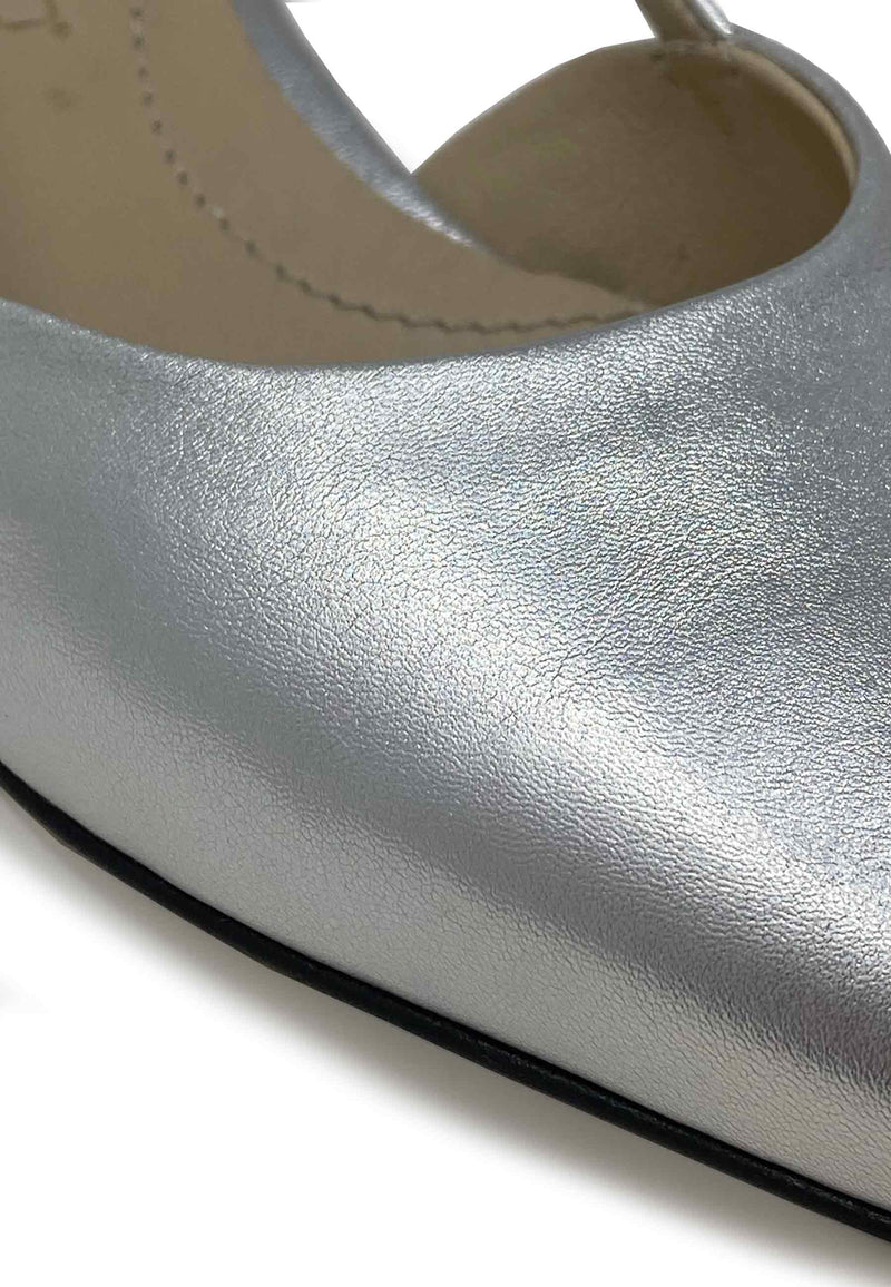 2253 Ginger Sling | Argento laminate