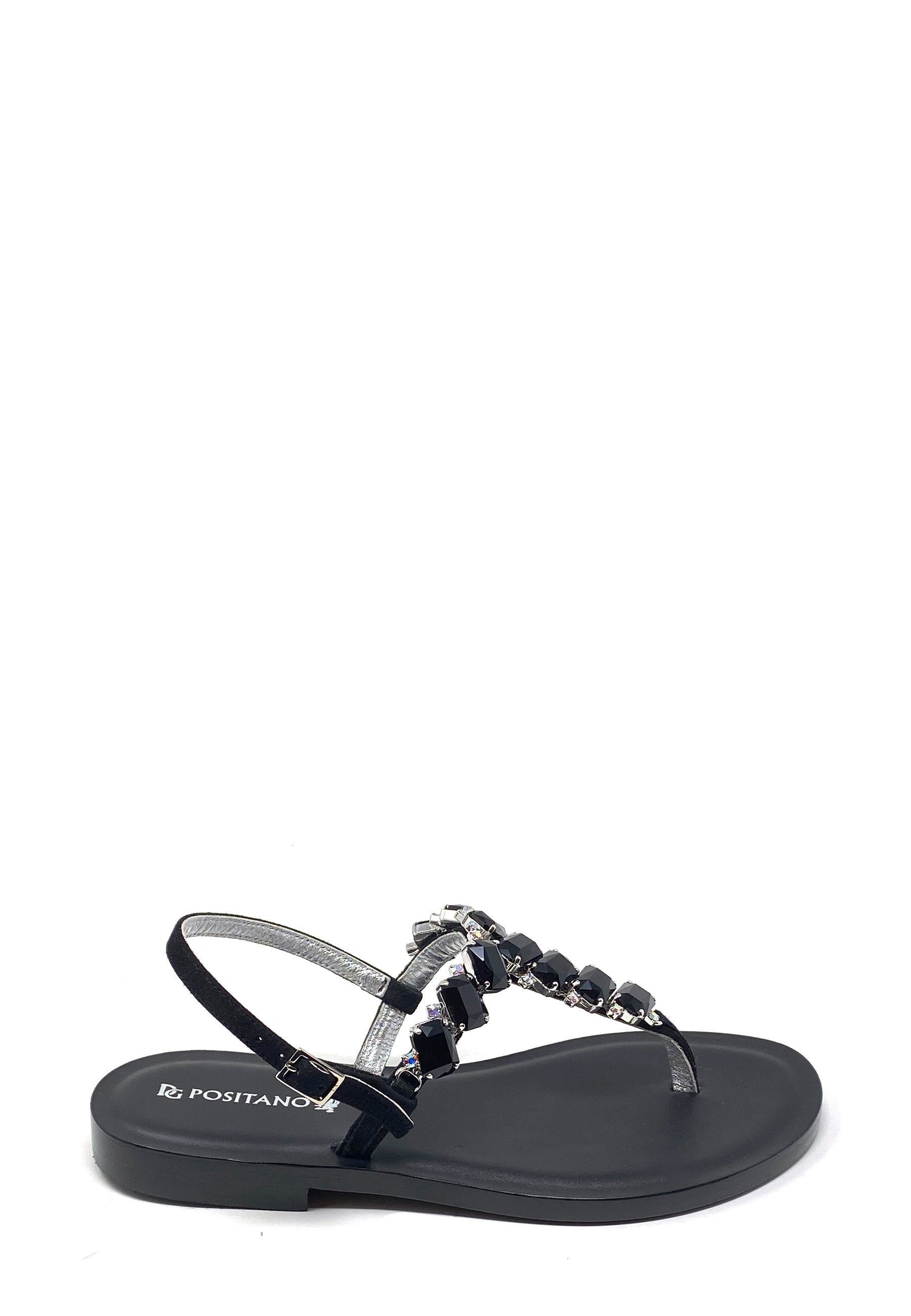 9044 Zehentrenner Sandale | Nero