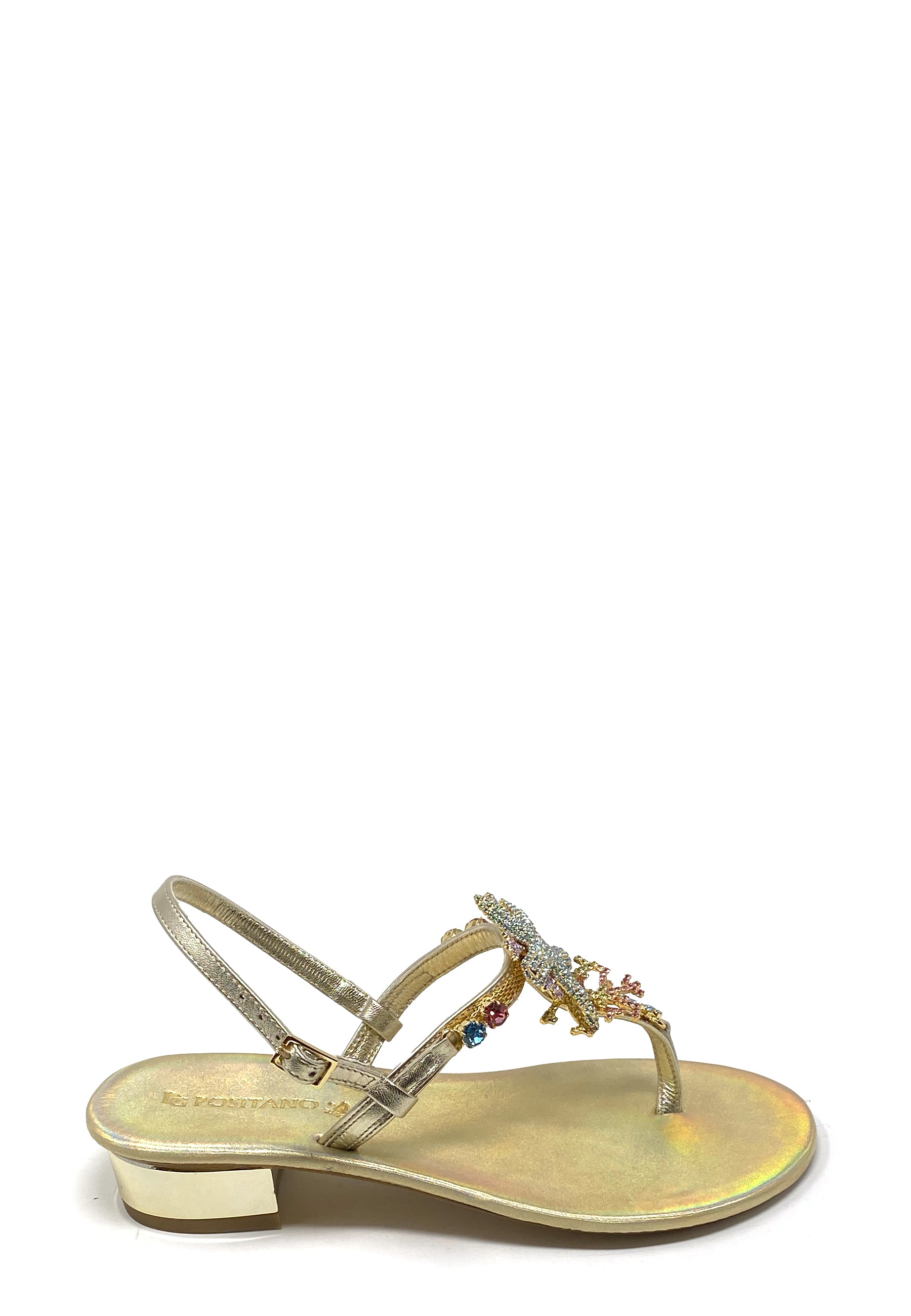 9000 Zehentrenner Sandale | Platino