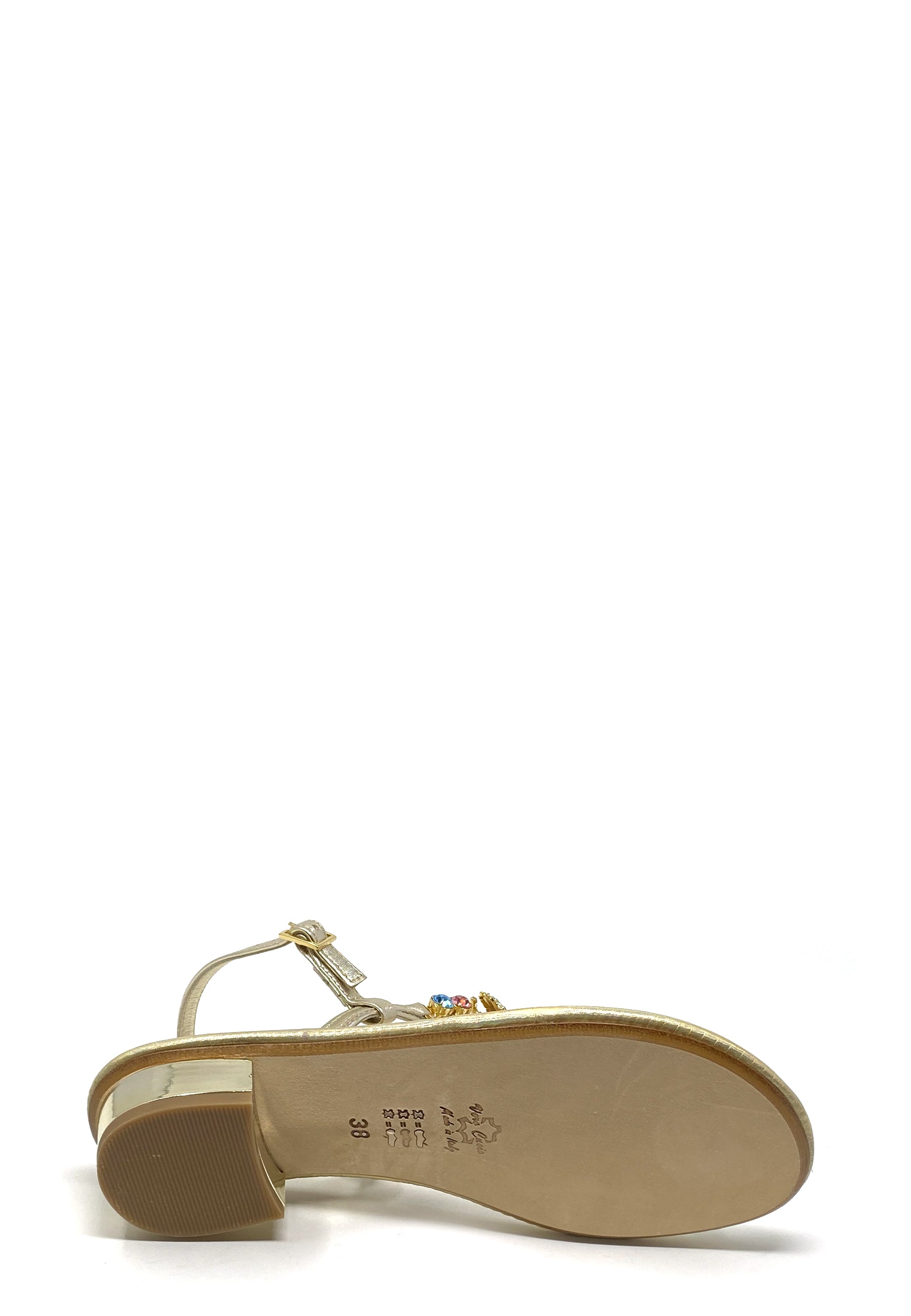 9000 Zehentrenner Sandale | Platino