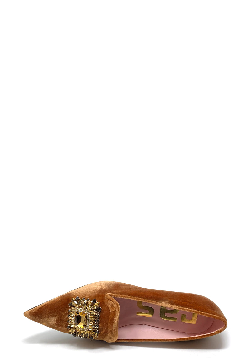 7744 High heel loafer | Brandy