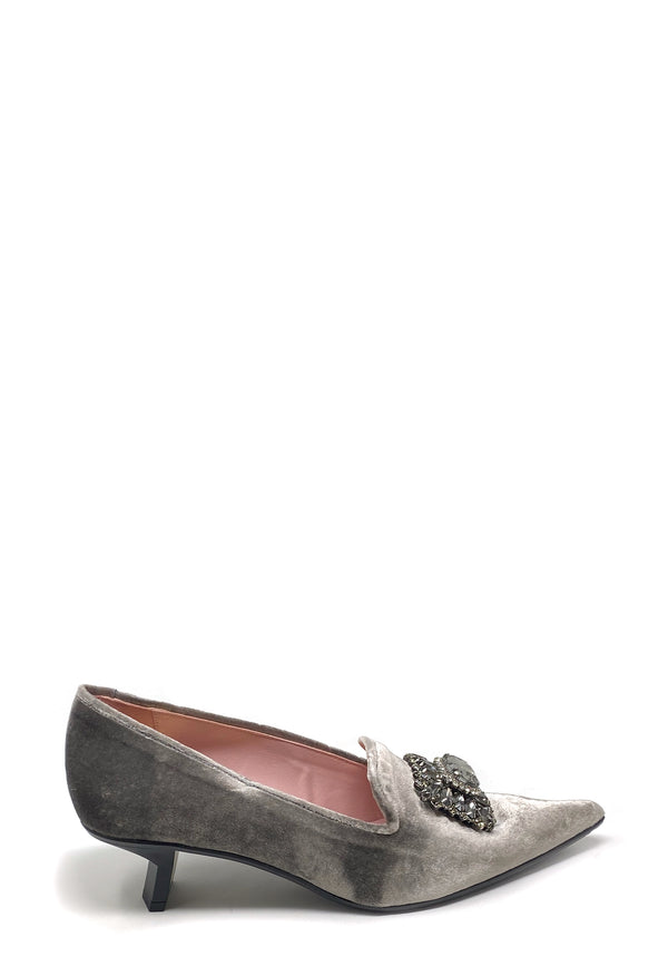 7744 High Heel Loafer | Pewter