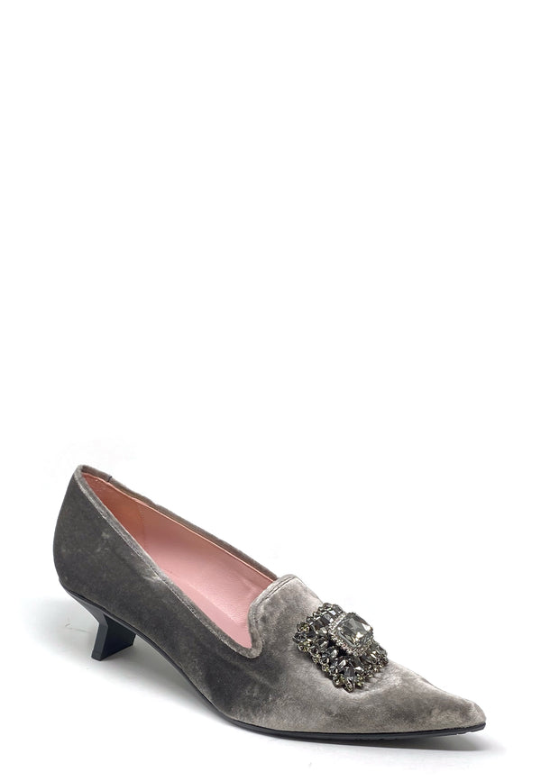 7744 High Heel Loafer | Pewter