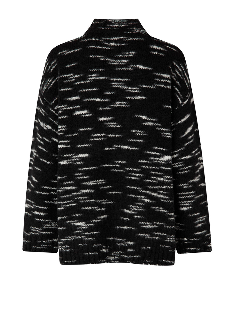 Celeste Sweater | Black melange