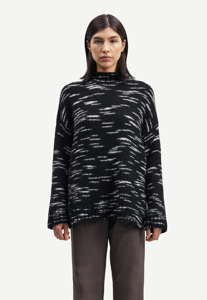 Celeste sweater | Sort melange