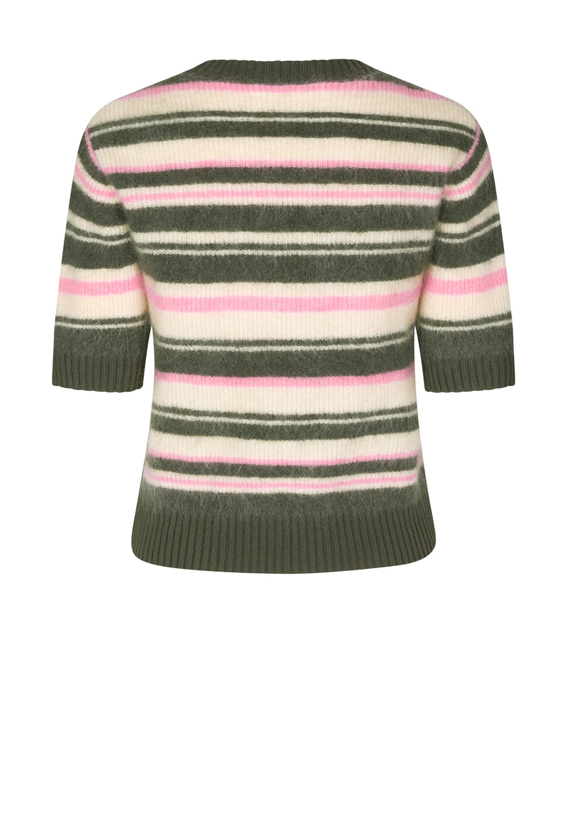 Jeanne Sweater | Forest Night Stripes