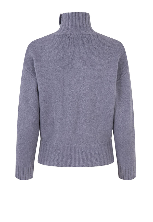 Mandie turtleneck sweater | Blue Granite
