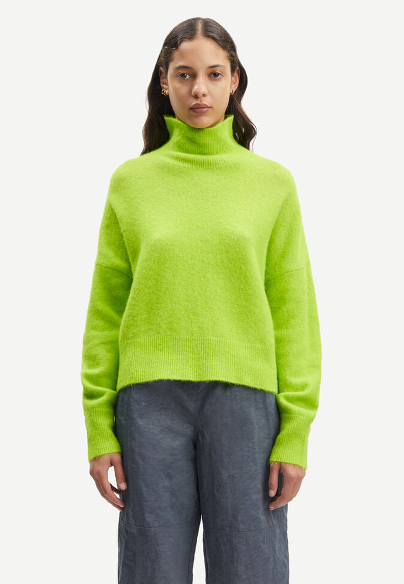 Nola turtleneck sweater | Macaw Green