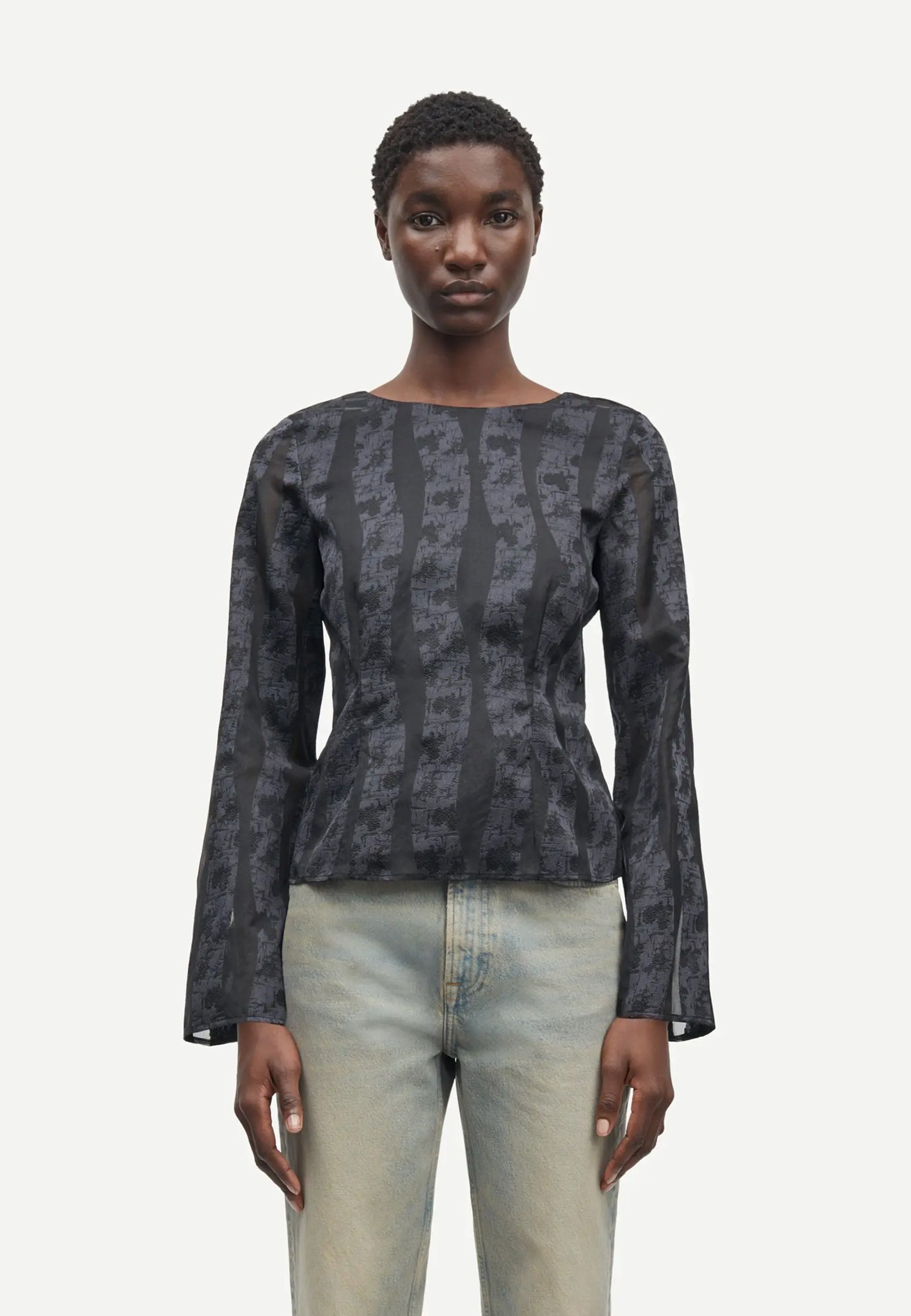 Saanai Bluse | Sort