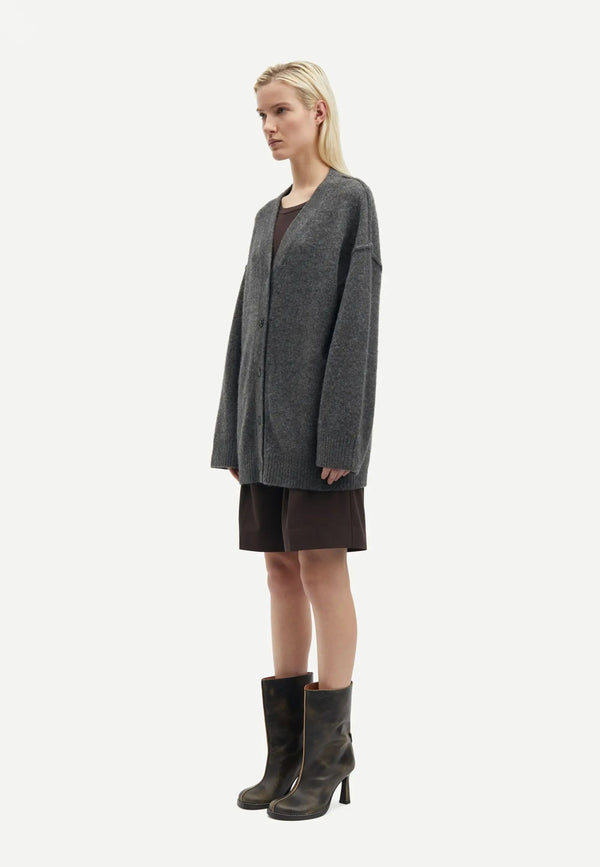 Saceleste Oversized Cardigan | Black Oyster