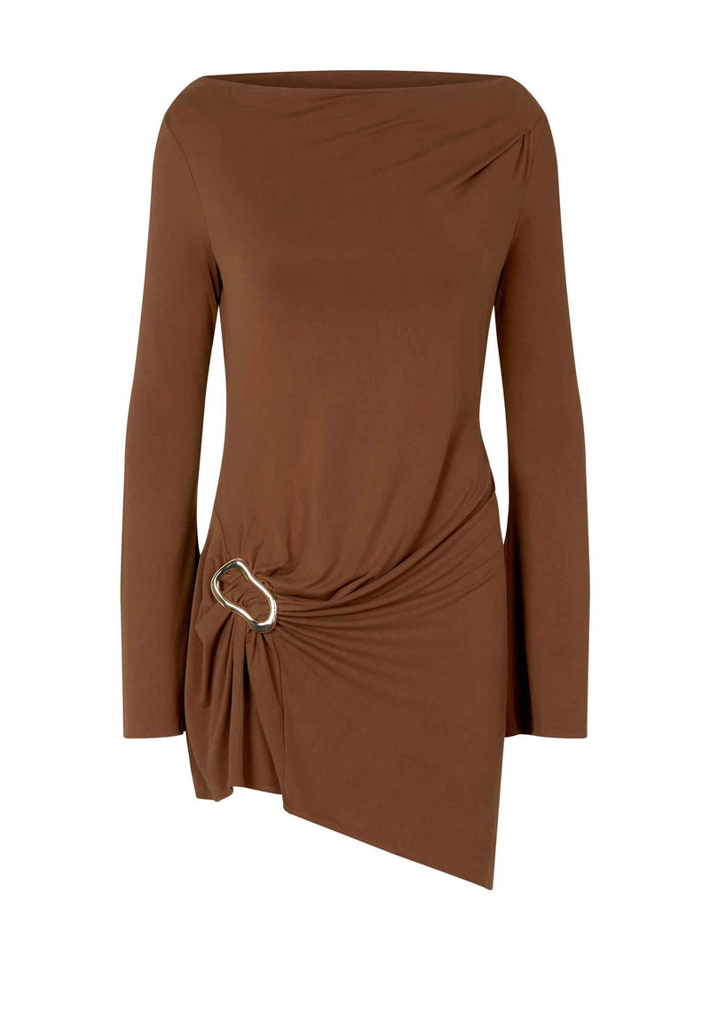 Isla mini dress | Brown