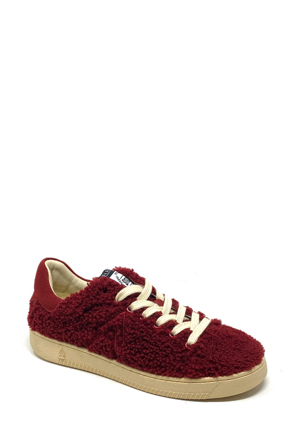 Smash Fur Sneakers | Burgundy