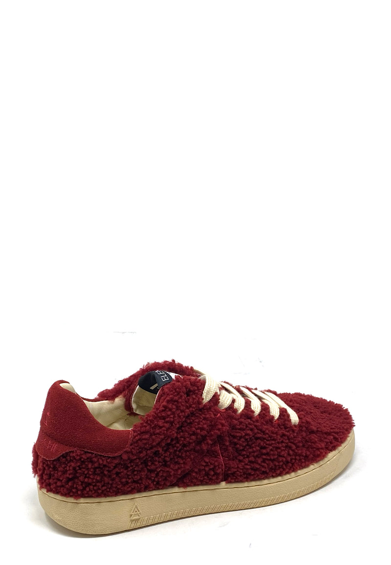 Smash Fur Sneaker | Burgundy