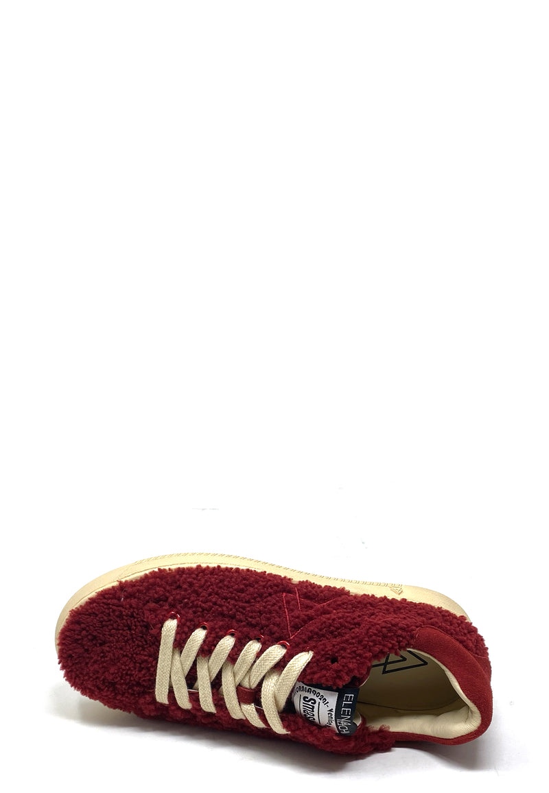 Smash Fur Sneaker | Burgundy