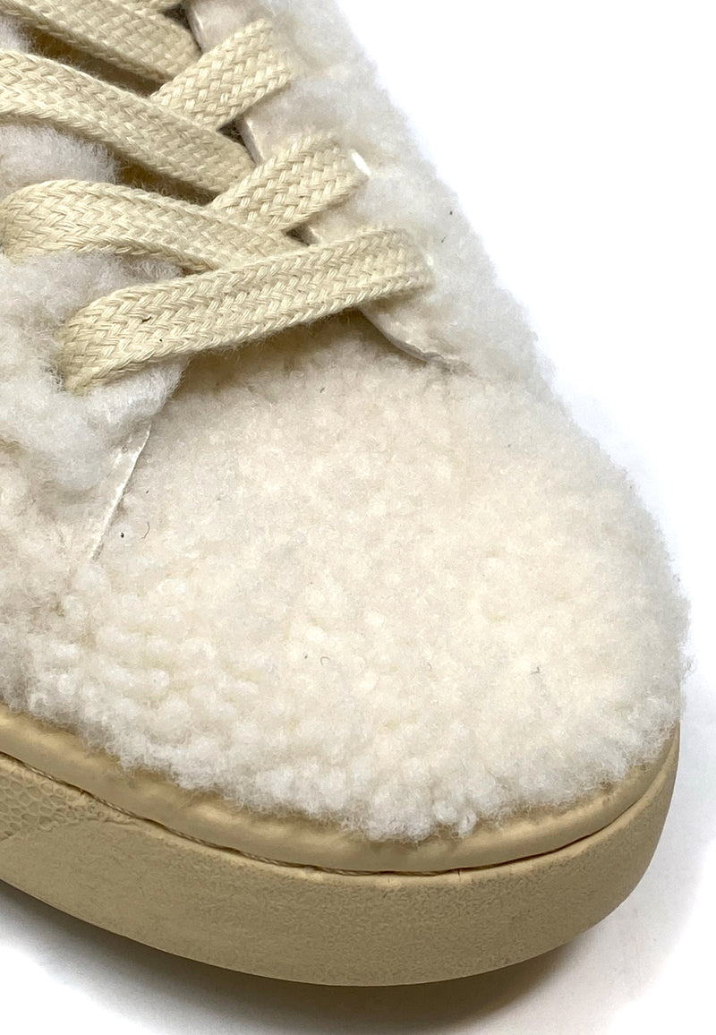 Smash Fur Sneakers | White